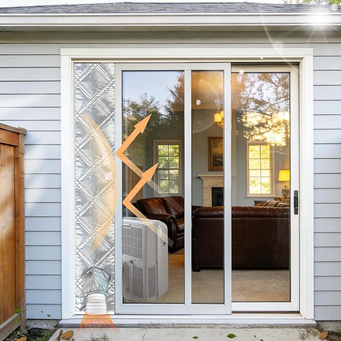98"AC Door Vent Kit 3-Layer Thickened Aluminum Foil & Cotton &Oxford Fabric | - Image 9