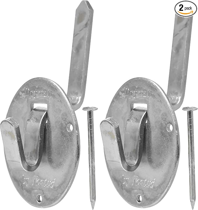 OOK by Hillman 591810 No Stud Picture Hanger 200lbs 1 Set, Zinc-Plated by OOK