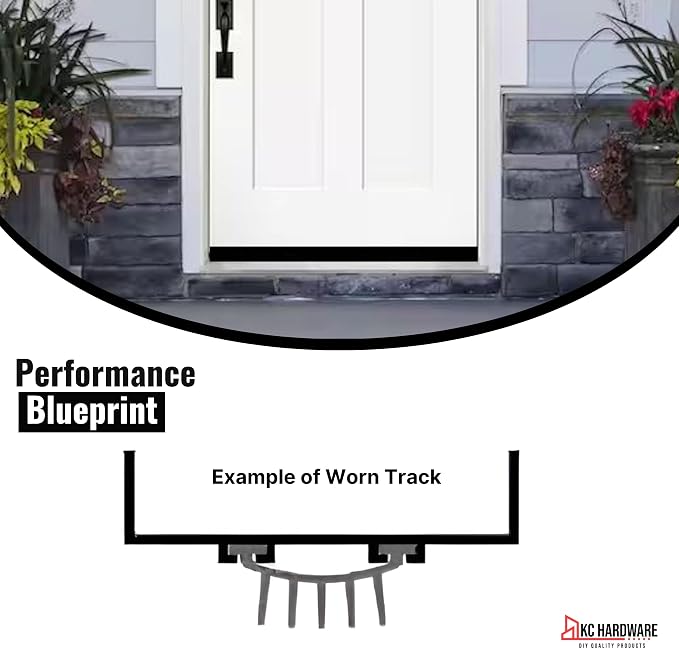 CBW KC Hardware U Shaped Rubber Door Bottom Sweep| Weather Stripping Door Seal - Image 6