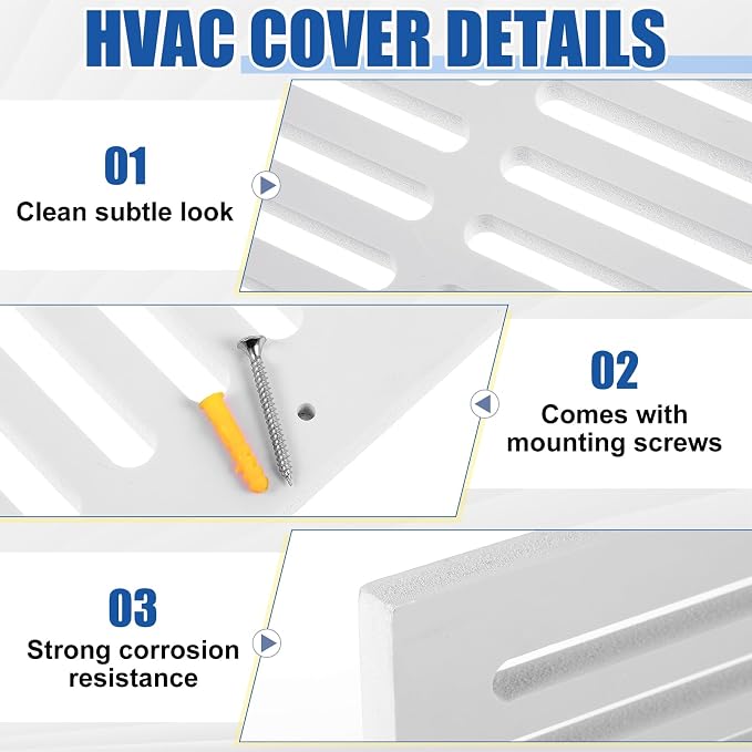 Leinuosen 2 Pcs 16 x 8 Inch Return Air Vent Cover Fit - Image 3