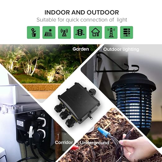 La Vane IP68 Waterproof 4 Way Electrical Junction Box - Image 6
