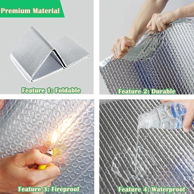 MRPAPA Double Reflective Insulation Foam, Thermal Heat Block Shield - Image 5