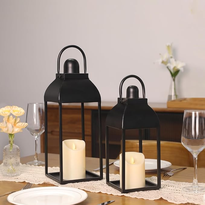 Lanterns Decorative Outdoor Indoor, Front Porch, No Glass - Image 9