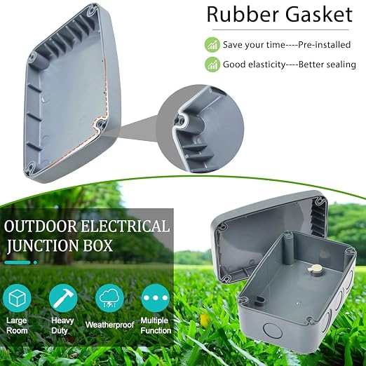 Nineleaf Waterproof Electrical Box IP66, Plastic Junction Box 7.1"x4.5"x4" - Image 5
