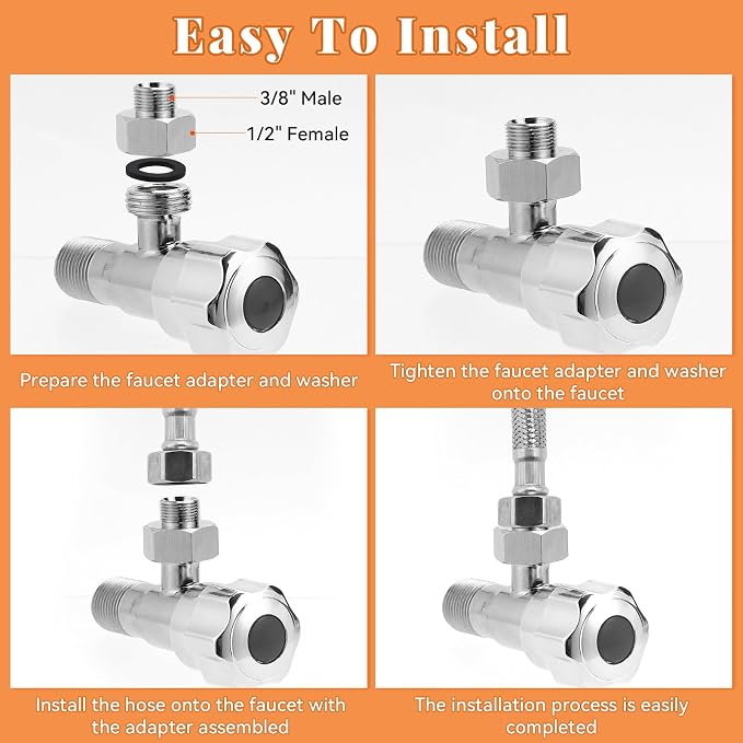 Water Line Adapter, Compression Pipe Fittings - Image 5