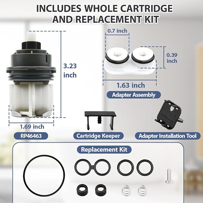RP46463 Cartridge Replacement for Delta 17 Sereis Tub and Shower Dual Function - Image 4