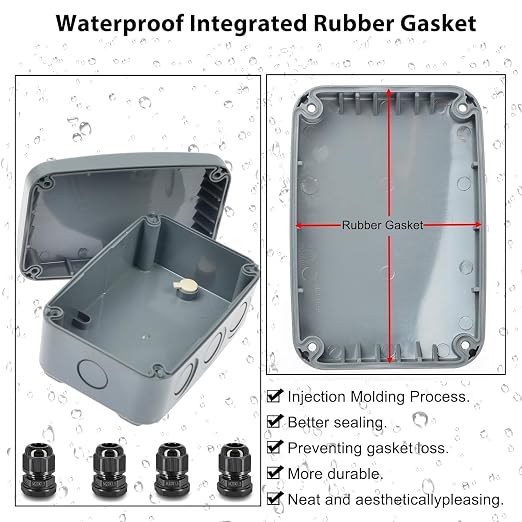 Outdoor Junction Box, 3 Set Electrical Boxes - Image 4