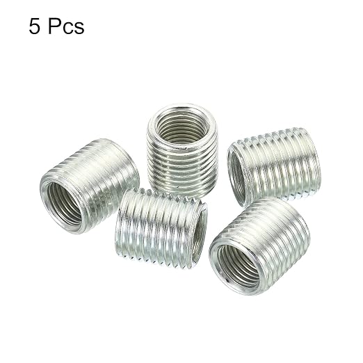 PATIKIL 9/16-18 to M10 Thread Adapters Sleeve Reducing Nut, 5 Pack 15mm Screw - Image 3