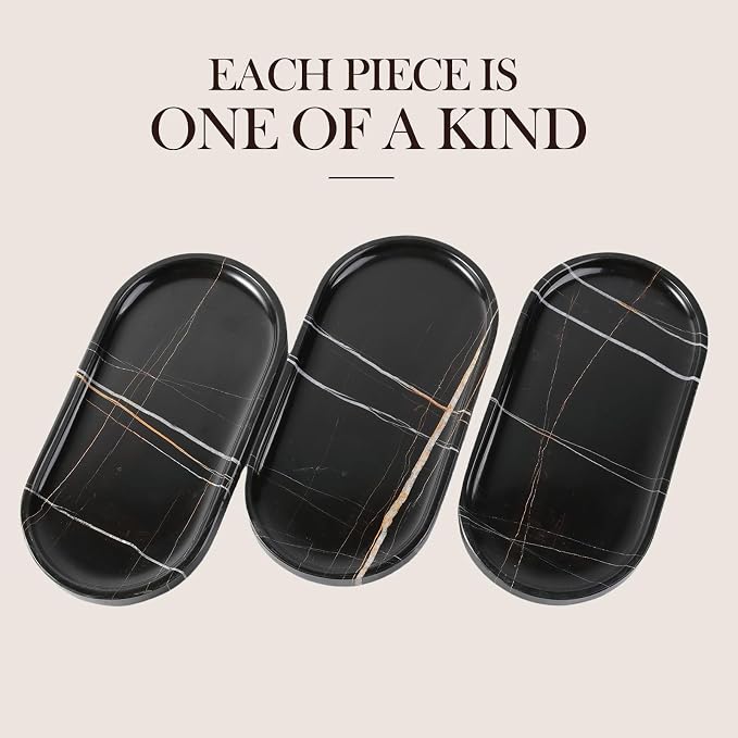 Natural Black Marble Tray, Catchall - Image 5