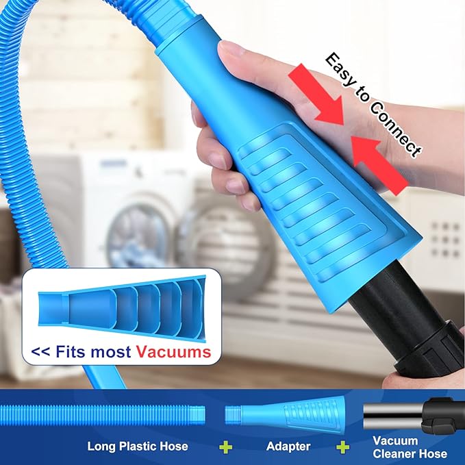 Sealegend 2 PCS Dryer Vent Cleaner Kit, Dryer Lint Vacuum Attachment&Brush - Image 4