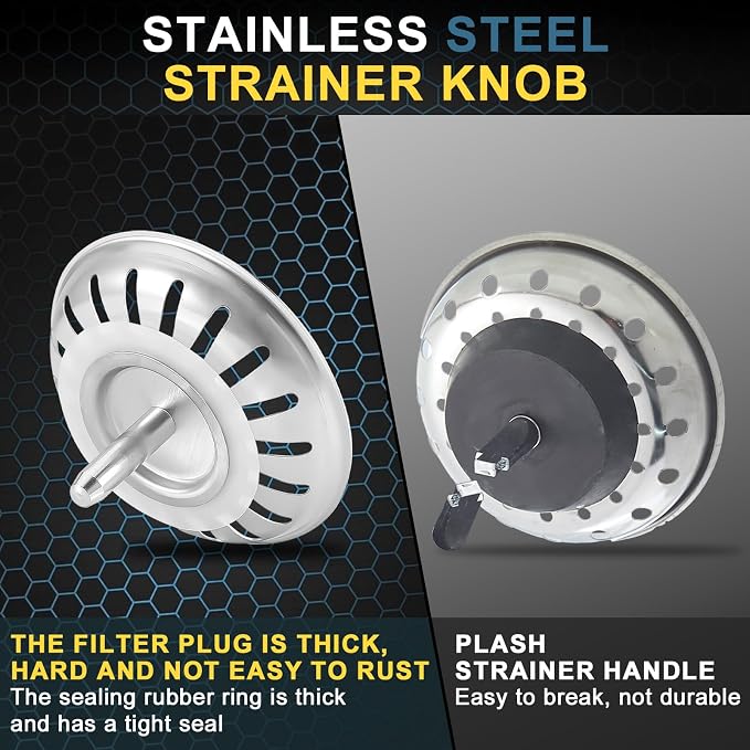 3-1/2'' Kitchen Sink Drain Kit - Image 6