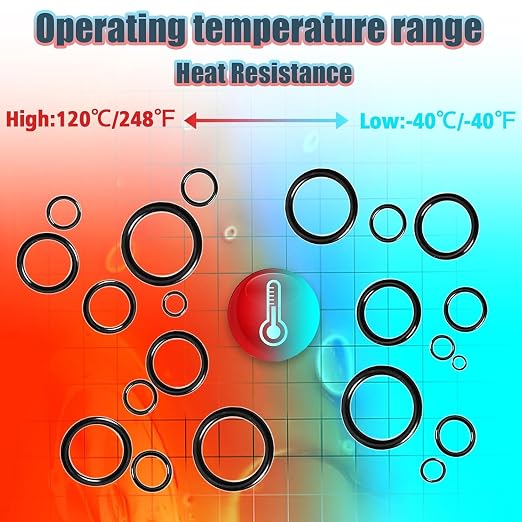 KEZE 1040 Pcs O Ring Kit 21 Size Universal Nitrile Rubber O Ring Assortment Set - Image 7