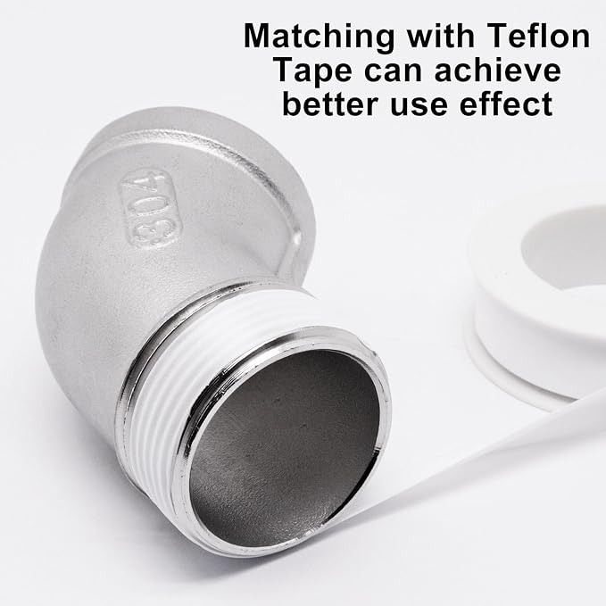 1PCS 45 Degree Elbow Fittings, 1-1/4" NPT Male to 1-1/4" NPT Female 304 - Image 5