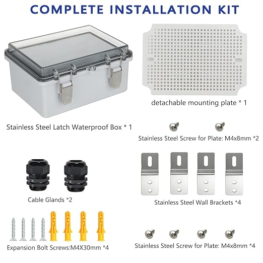 Electrical Junction Box, IP67 Waterproof Outdoor Box ABS Plastic Enclosure - Image 7