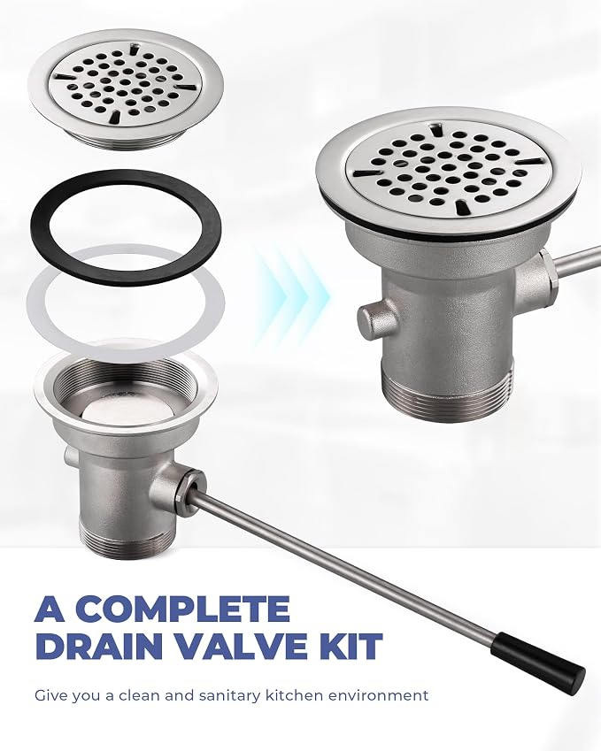 3-1/2 Inch Commercial Sink Drain - Image 3