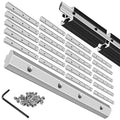 24pcs 4040 Straight Connector Joint Plate Corner Bracket Silver | 4040 Hardware by SeekLiny