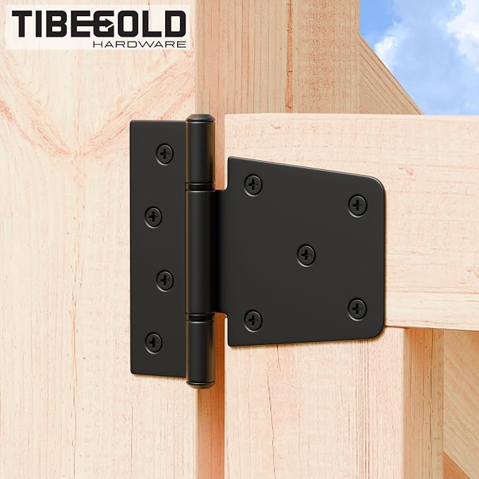 3-1/2 Inch Heavy Duty Gate Hinges, Gate Strap Hinge - Image 5