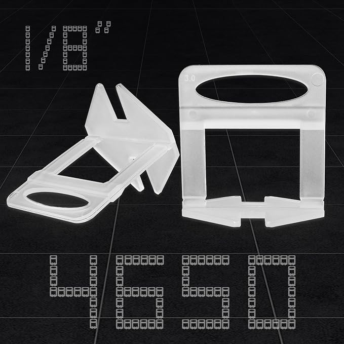 Storystore 4650pcs Tile Leveling System Clips 1/8 Inch Tile Spacers | Tile - Image 2