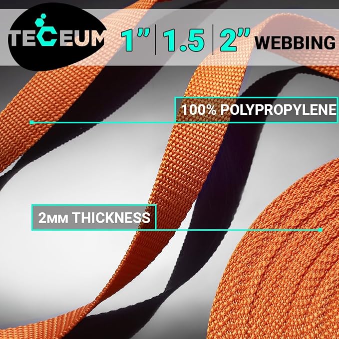 Webbing Strap, 3/4" to 2", 10-50 Yds, EDC gear, backpack repair and pet dog - Image 2