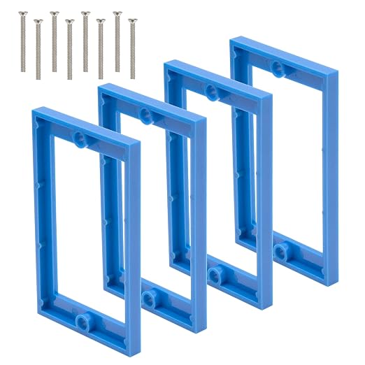Single Gang Receptacle Outlet Box Extenders 1/4" by XGGYA