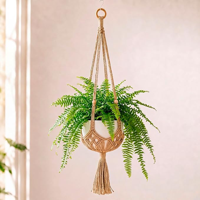 Shappy 1 Pack Boho Macrame Plant Hanger by Shappy