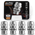 QILIPSU 4pcs 1/2" NPT 304 Stainless Steel Cable Gland Waterproof IP68 Metal by QILIPSU