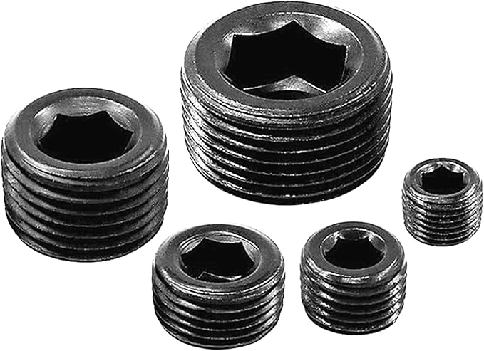 70 Pcs Black Carbon Steel Pipe Plug Fitting Assortment Kit - Image 6