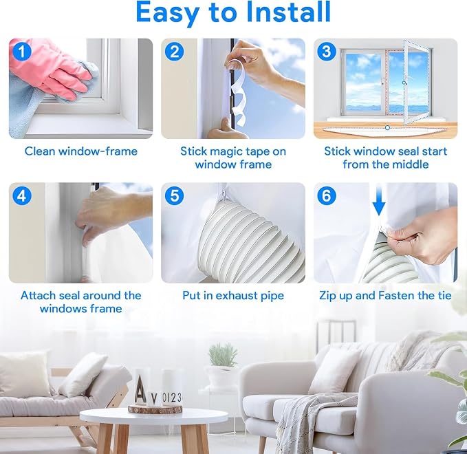 Gruntbear Portable Air Conditioner Window Seal Kit - Image 6