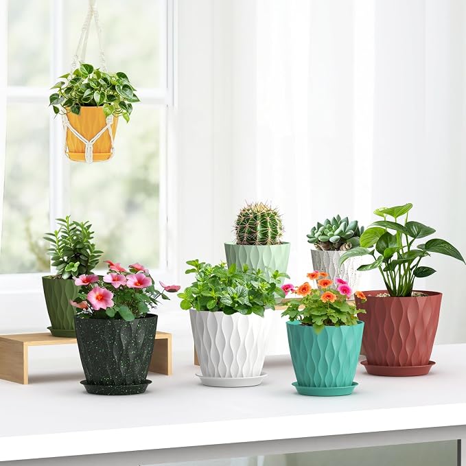 Meowell 7/6.5/6/5.5/5/4.5/4 inch Plant Pots - Image 4