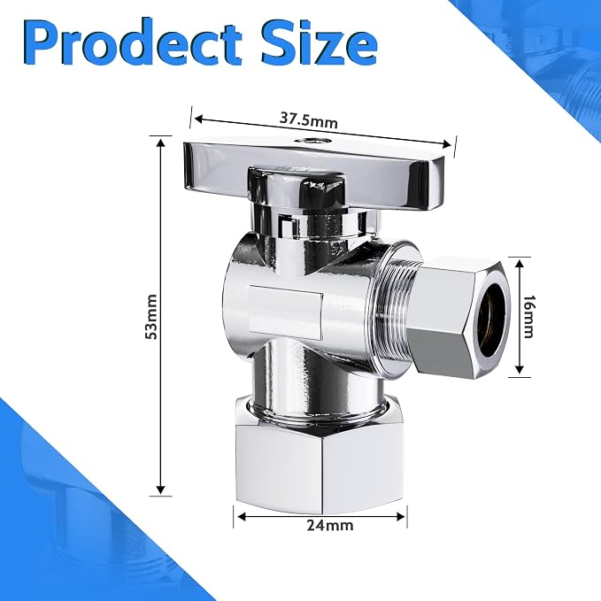 VINTEX Toilet Connector Plumbing kit，Complete Toilet Set Valve - Image 3