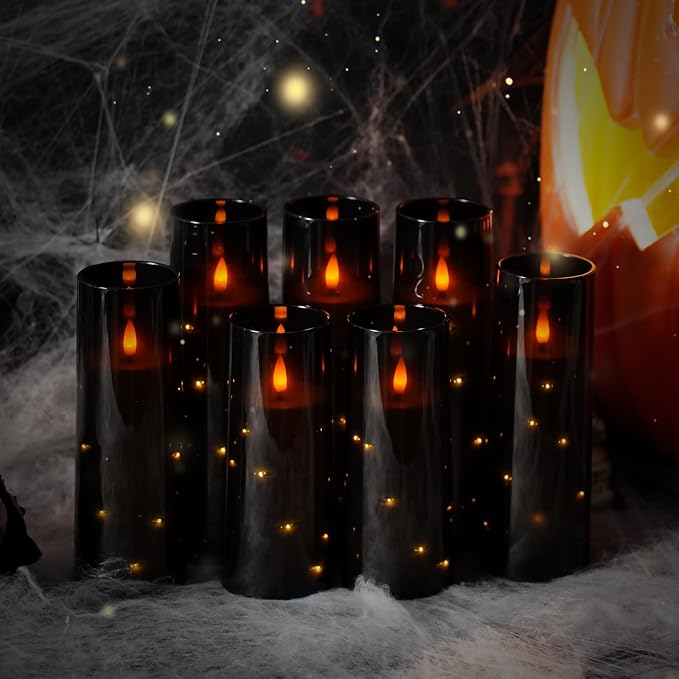 Flameless Candles, with Embedded Star String, Battery Operated Candles - Image 4