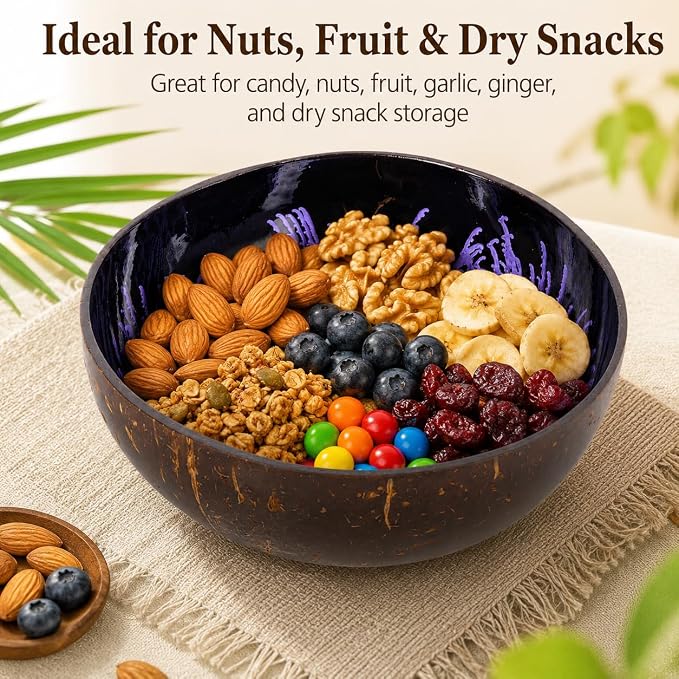 Natural Coconut Bowl Key Decorative - Image 4