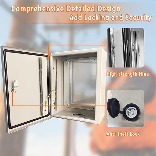 NBCYUNER 10x8x6 Electrical Enclosure Box NEMA 4 Outdoor Enclosure, IP66 - Image 3