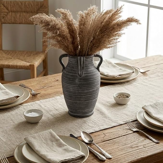 Emotionally Grounded Vase, Vaseking Large Ceramic Rustic Vase - Image 6