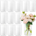 12pcs Glass Cylinder Vases for Centerpieces by TumblerHome