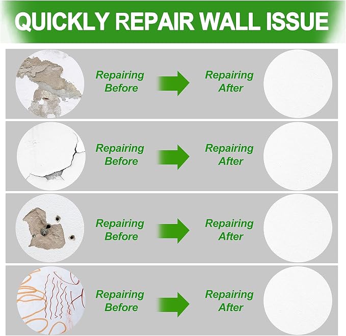 Drywall Repair Kit, 1 Spackle Wall Repair Patch Kit, Wall Mending Agent - Image 5