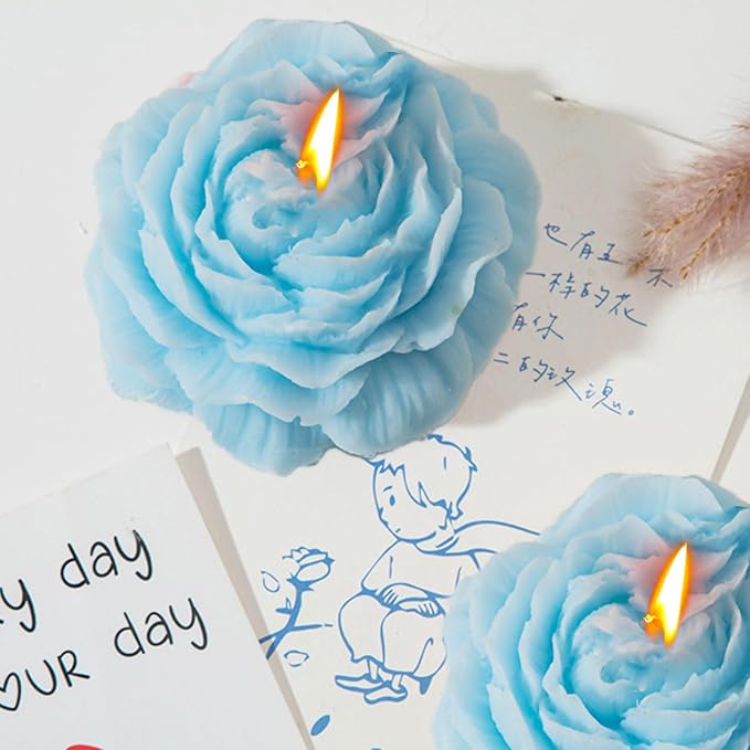 Peony Flower Shape Candle, Soy Wax Scented Decor - Image 5