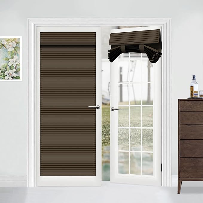 Muamar French Door Curtains Privacy Door Blind, Front Door Window Curtain by Muamar