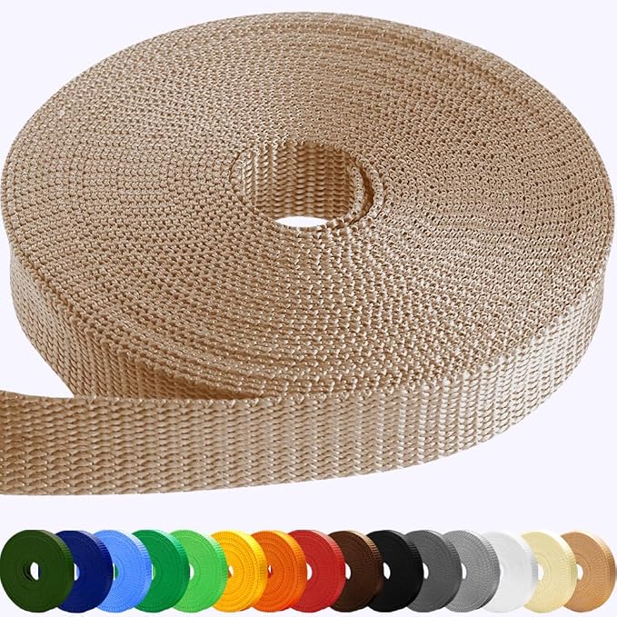 Webbing Strap, 3/4" to 2", 10-50 Yds, EDC gear, backpack repair and pet dog by TECEUM