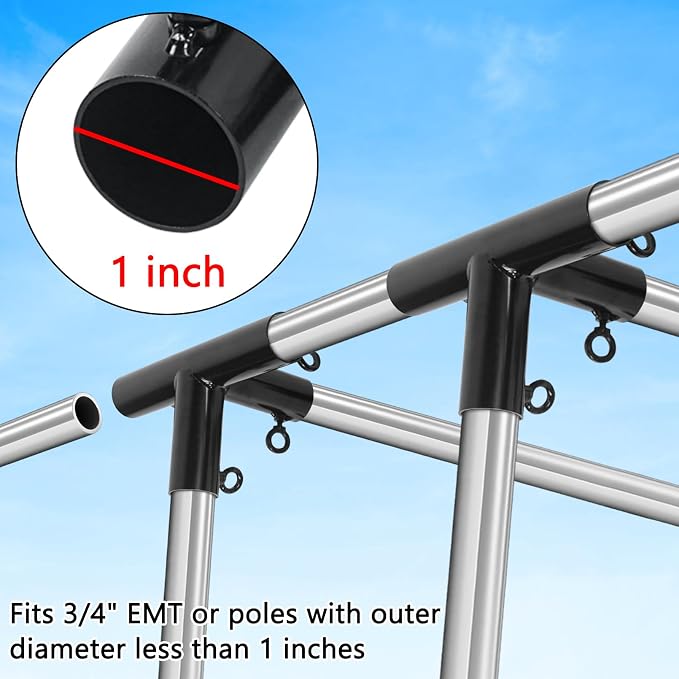 Luwint 4PCS 4-Way Flat Canopy Fittings, Fits 3/4" EMT Pipe - Image 4