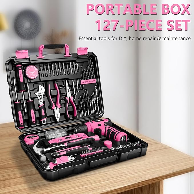 JENABOM 127-Piece Home Tool Set - Image 8