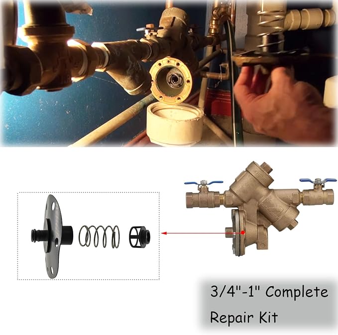 3/4"-1" Complete Backflow Rubber Repair Kit - Image 2