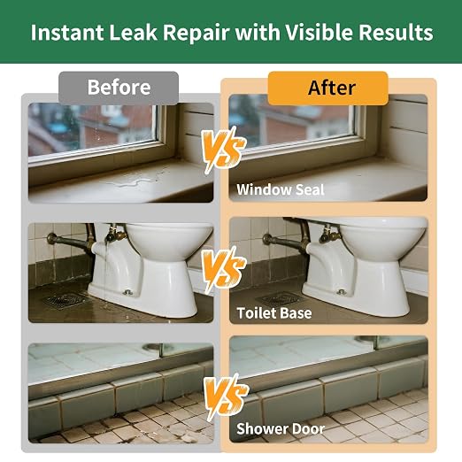 YKF 34oz Clear Transparent Waterproof Sealant, Water-Based Invisible Repairing - Image 6