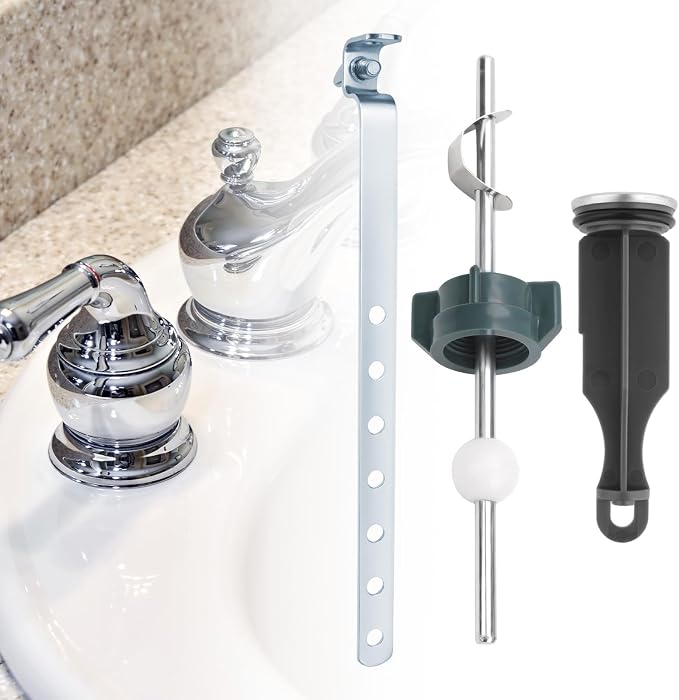 XIHIRCD 3pcs Universal Sink Drain Parts, Lavatory Pop Up Center - Image 7