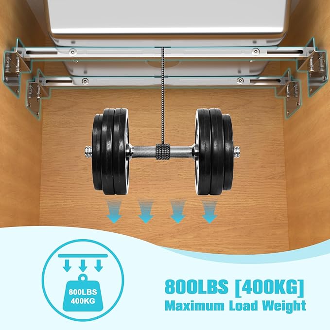 71-100cm Undermount Sink Brackets Kit, Adjustable Stainless Steel Support - Image 3