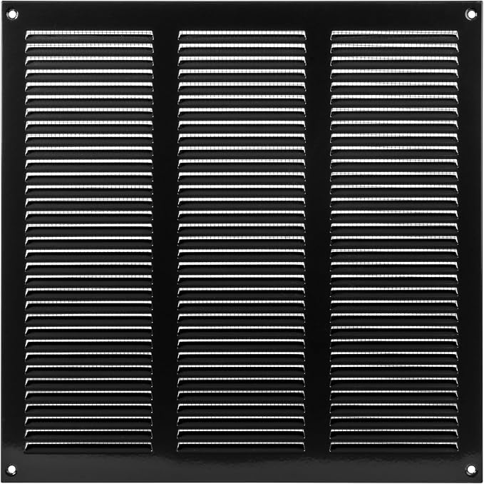 12 x 12 Inch Black Galvanized Steel Return Air Register Vent Cover, AC Vent - Image 8