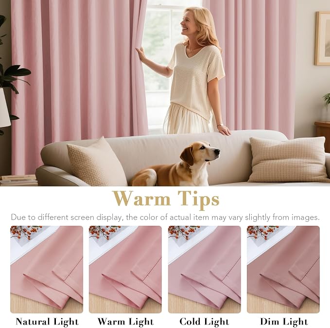 H.VERSAILTEX Blackout Curtains for Bedroom Thermal Insulated Room Darkening - Image 5