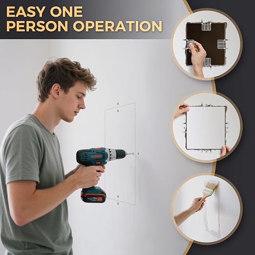 32 Pack Drywall Repair Clips, Easy Install Drywall Clip, Drywalls Patch Clip | - Image 5