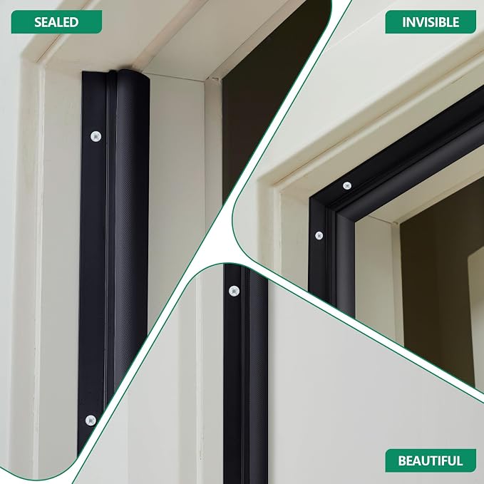 Yuntau 10 Pcs Screw on Door Weather Stripping 42" 36" Exterior Door Weather - Image 7