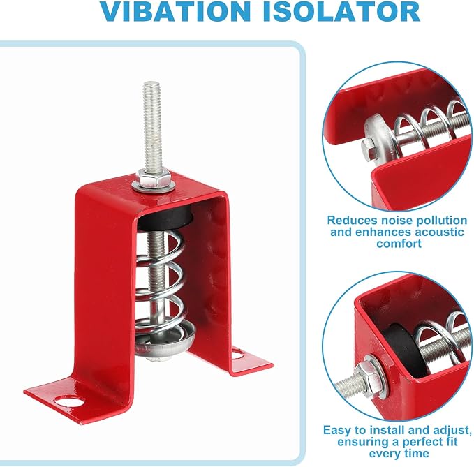 PATIKIL Ceiling Spring Vibration Isolator Hangers, 4 Pack 66lbs Mechanical - Image 3